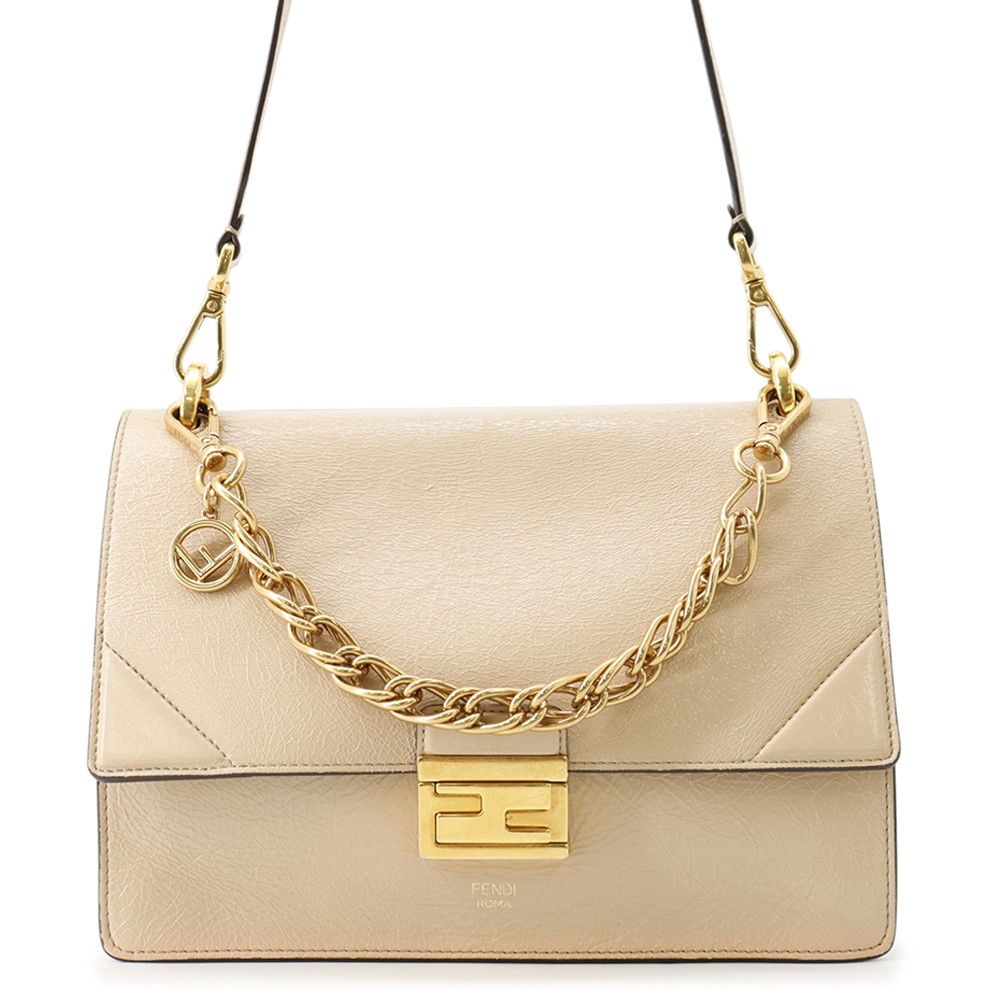 Fendi Shoulder Bag Canyu Leather 2-Way