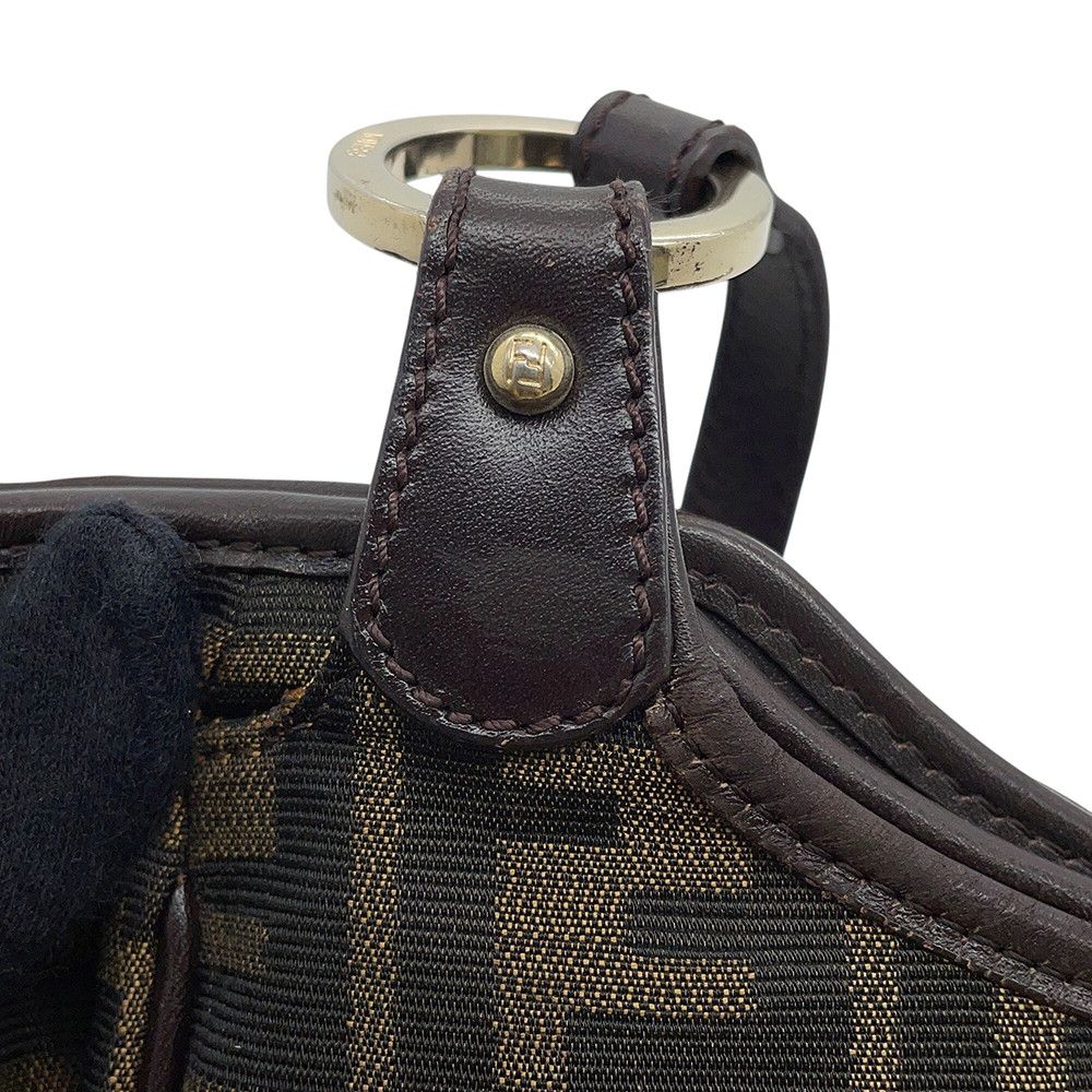 Fendi Shoulder Bag Zucca Pattern — view 9
