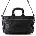 Fendi Leather 2-Way Shoulder Bag Black
