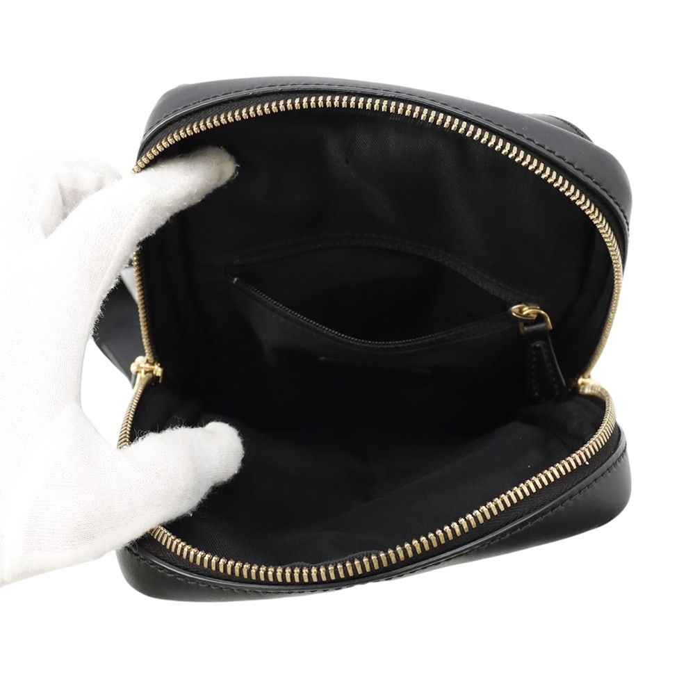 Fendi Belt Bag Monster Star Bugs Eye Nylon Leather Black — view 6