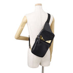 Fendi Belt Bag Monster Star Bugs Eye Nylon Leather Black — view 5