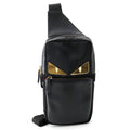 Fendi Belt Bag Monster Star Bugs Eye Nylon Leather Black