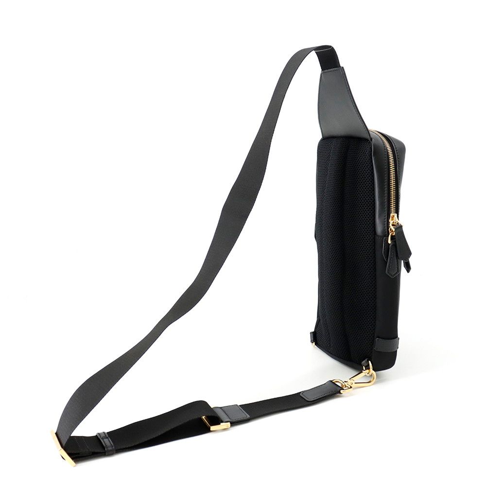 Fendi Belt Bag Monster Star Bugs Eye Nylon Leather Black — view 2