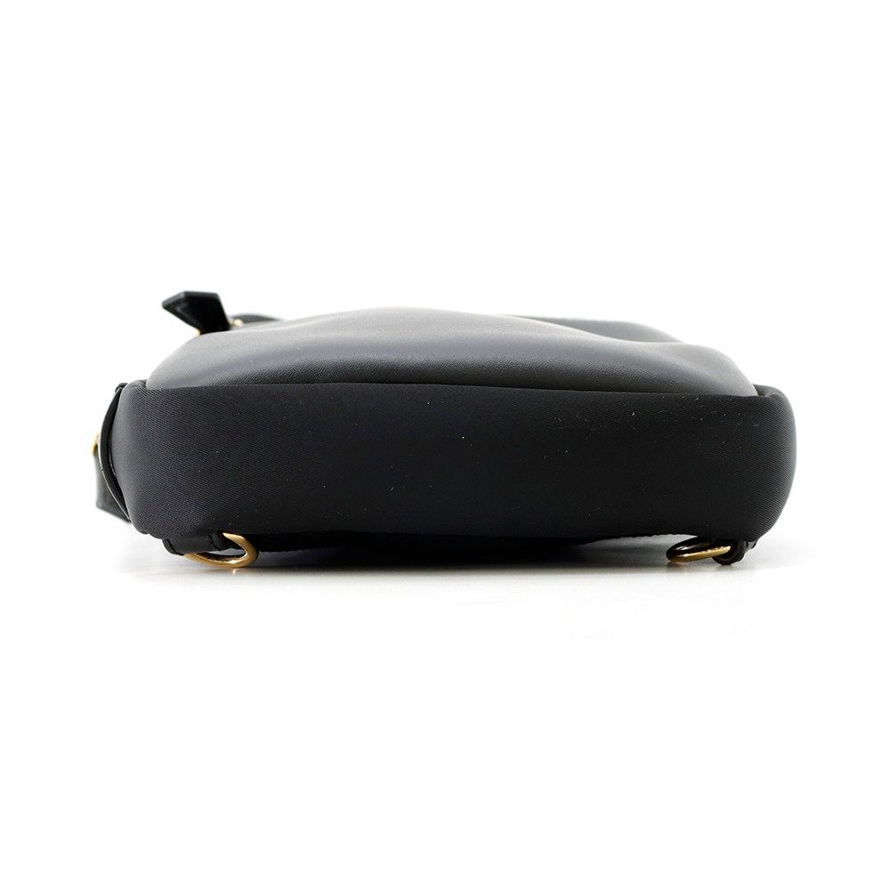 Fendi Belt Bag Monster Star Bugs Eye Nylon Leather Black — view 4