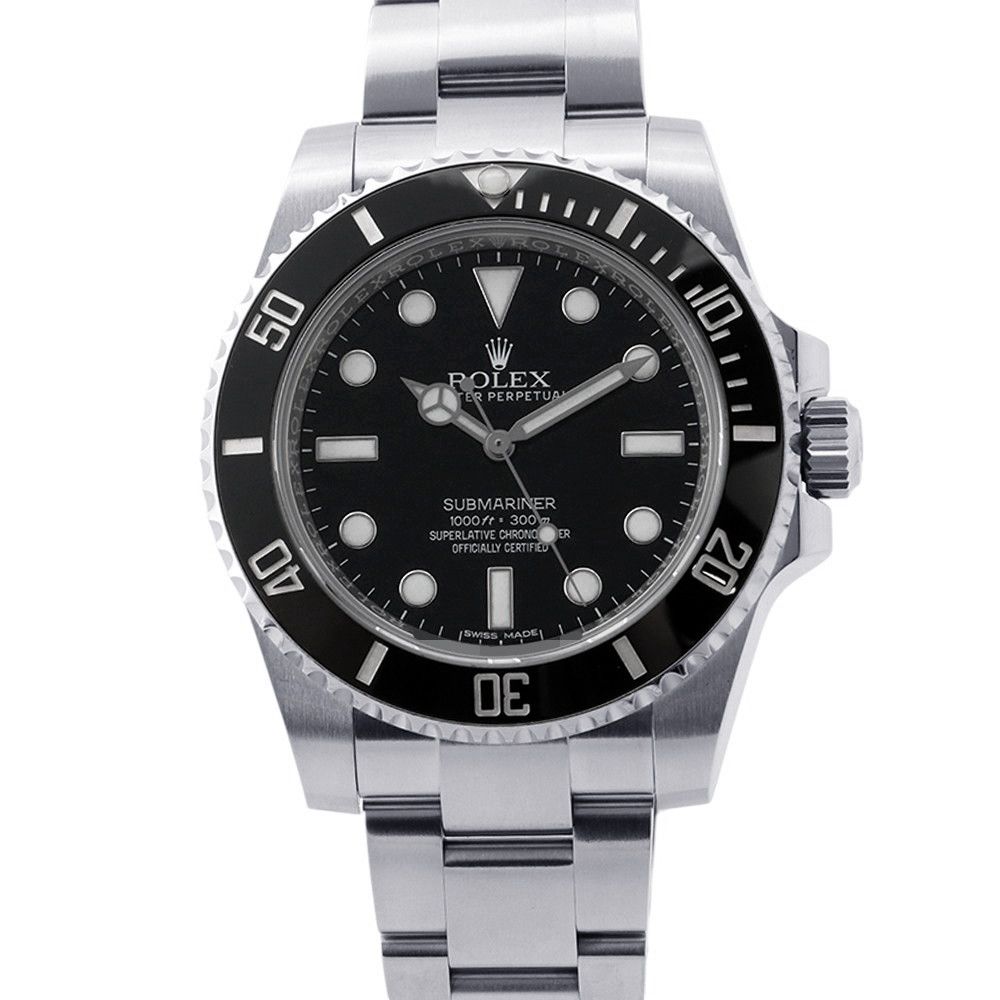 Rolex Submariner Non Date Roulette Watch Black Dial