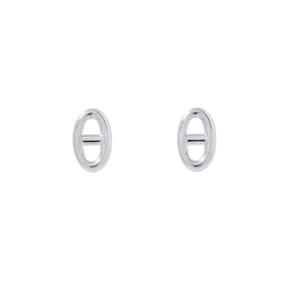 Hermes Earrings Farandole Chaine D'ancre Motif TPM Stud