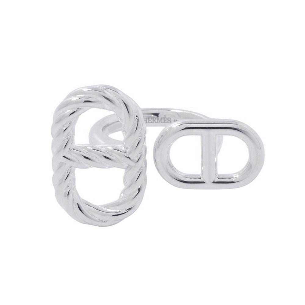 Hermes Ring Chaine D'ancre Alea II Torsade