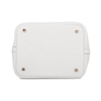 Hermes Handbag Picotin Lock MM New White Gold Taurillon Clemence Tote — view 3
