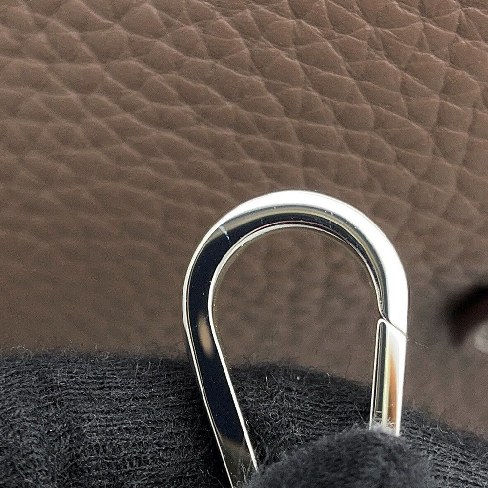 Hermes Shoulder Bag Evelyne 3 PM Etoupe Silver Taurillon Clemence — view 7