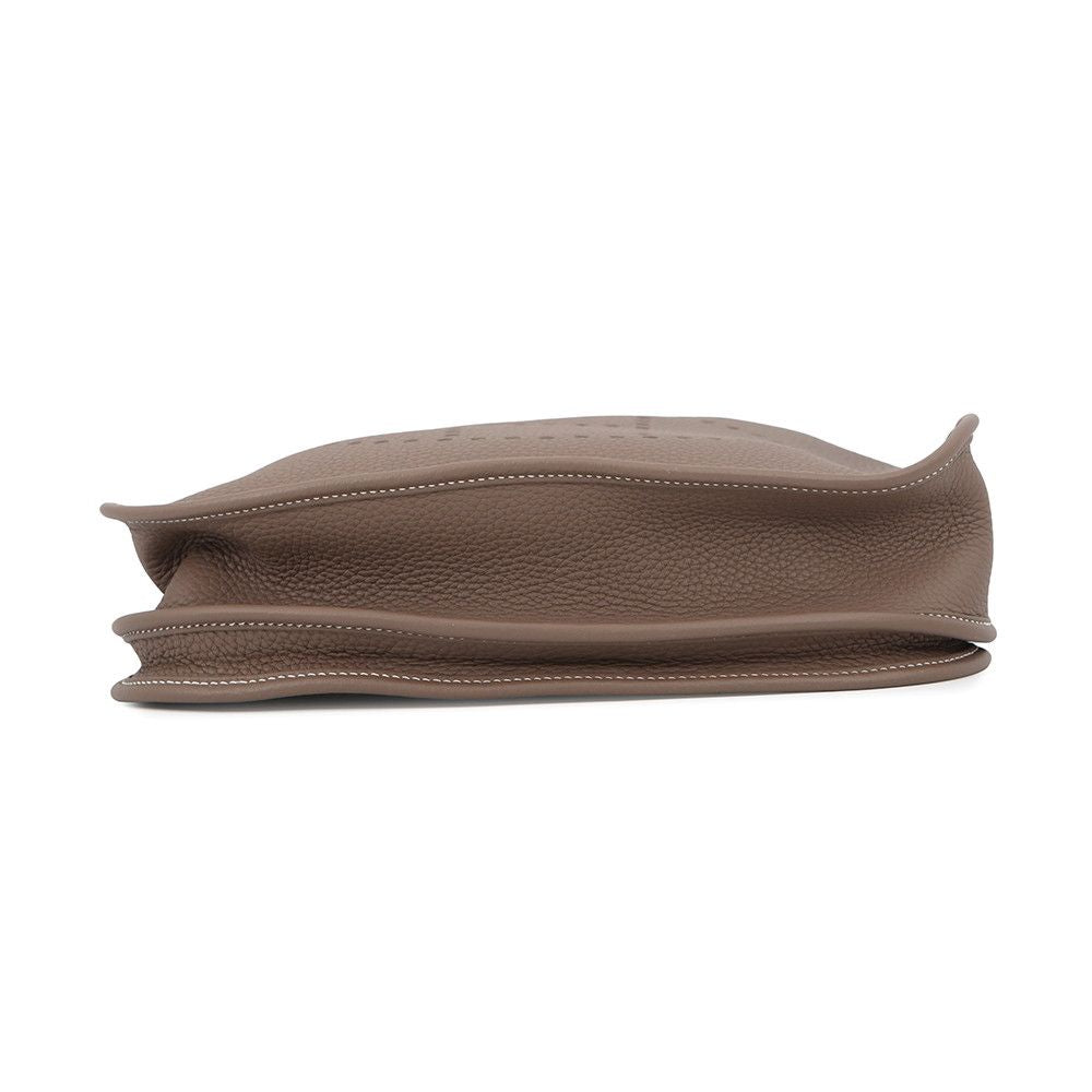 Hermes Shoulder Bag Evelyne 3 PM Etoupe Silver Taurillon Clemence — view 3