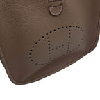 Hermes Shoulder Bag Evelyne 3 PM Etoupe Silver Taurillon Clemence — view 6