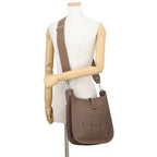Hermes Shoulder Bag Evelyne 3 PM Etoupe Silver Taurillon Clemence — view 4