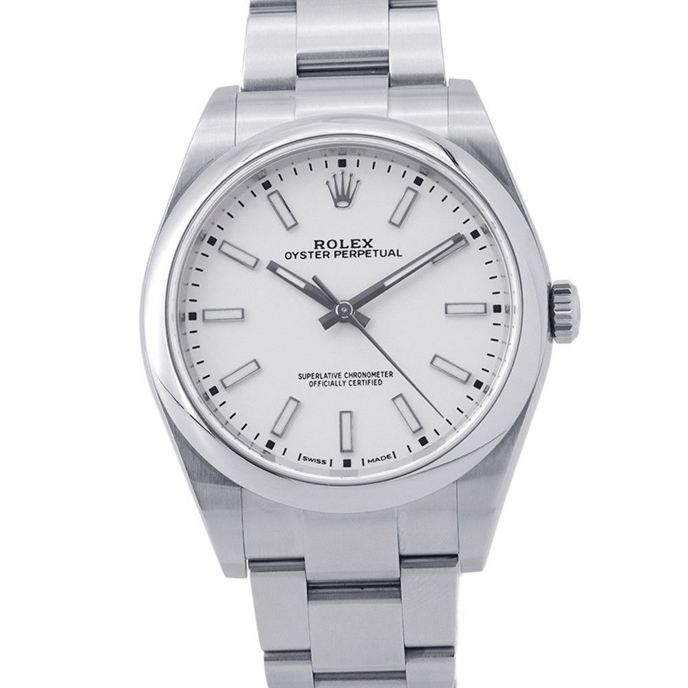Rolex Oyster Perpetual 39 Roulette Watch White Dial