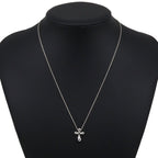 Tiffany & Co Small Cross Elsa Peretti 925 Sterling Silver Necklace — view 2