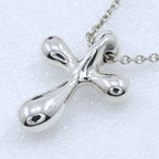 Tiffany & Co Small Cross Elsa Peretti 925 Sterling Silver Necklace — view 9