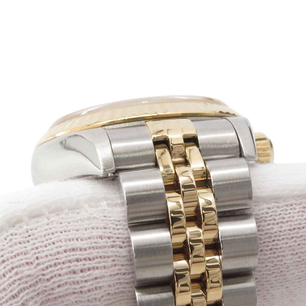 Rolex Datejust SS 18k Yellow Gold Diamond P Number Watch Silver Dial Computer — view 5