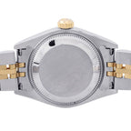 Rolex Datejust SS 18k Yellow Gold Diamond P Number Watch Silver Dial Computer — view 3
