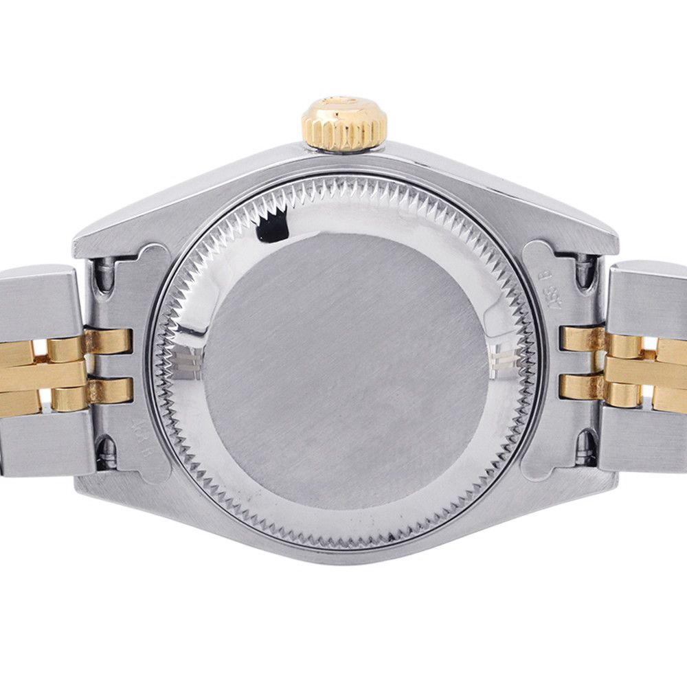 Rolex Datejust SS 18k Yellow Gold Diamond P Number Watch Silver Dial Computer — view 3