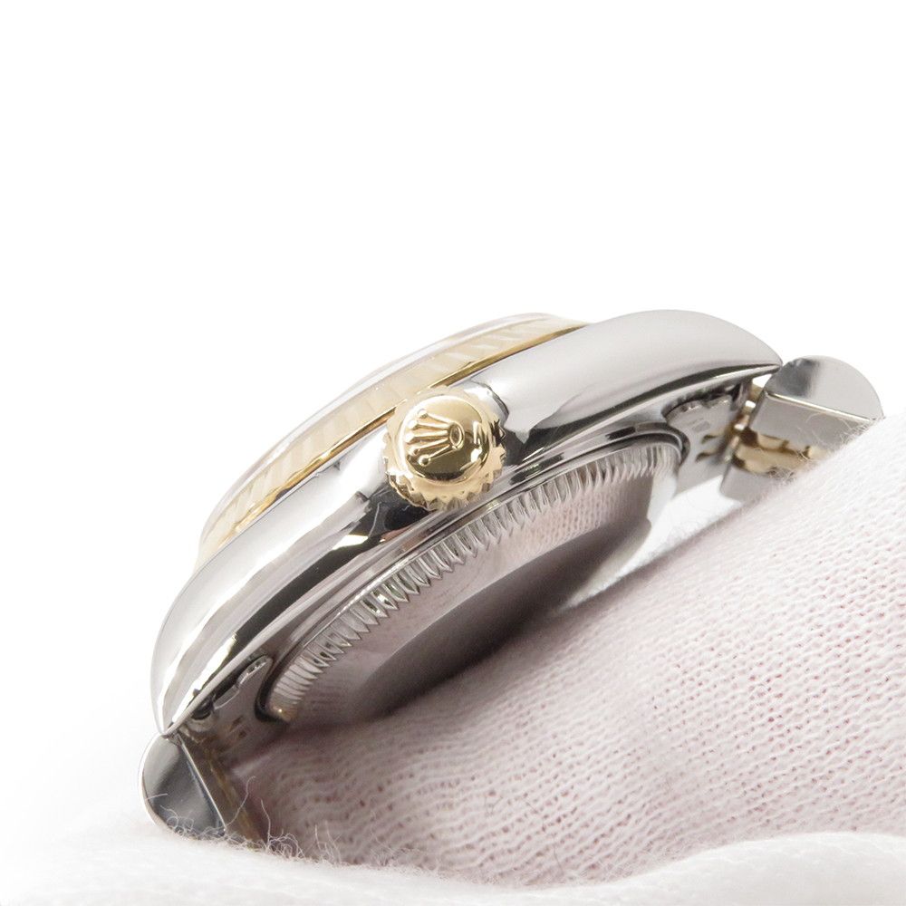 Rolex Datejust SS 18k Yellow Gold Diamond P Number Watch Silver Dial Computer — view 6