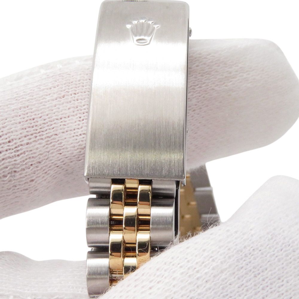 Rolex Datejust SS 18k Yellow Gold Diamond P Number Watch Silver Dial Computer — view 8