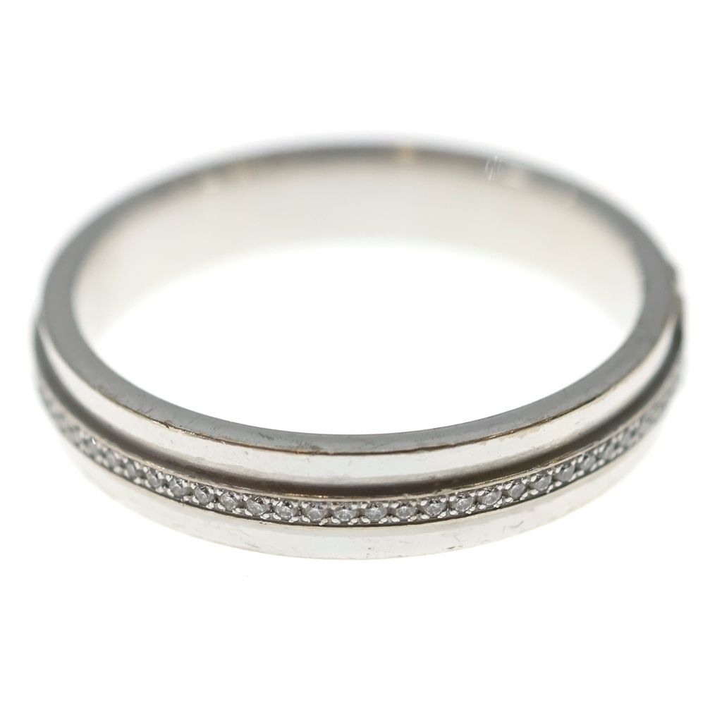 Tiffany & Co T Narrow Diamond Ring White Gold — view 3