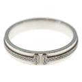 Tiffany & Co T Narrow Diamond Ring White Gold