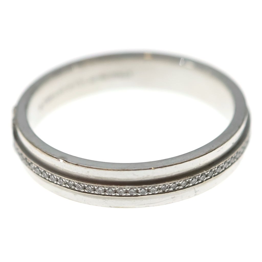 Tiffany & Co T Narrow Diamond Ring White Gold — view 4