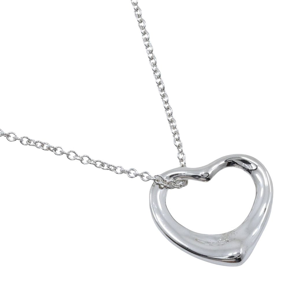 Tiffany & Co Open Heart Elsa Peretti 925 Sterling Silver Necklace