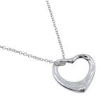 Tiffany & Co Open Heart Elsa Peretti 925 Sterling Silver Necklace