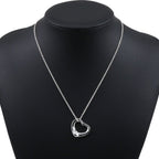 Tiffany & Co Open Heart Elsa Peretti 925 Sterling Silver Necklace — view 2