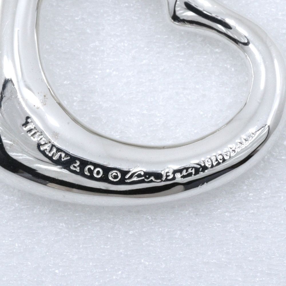 Tiffany & Co Open Heart Elsa Peretti 925 Sterling Silver Necklace — view 9