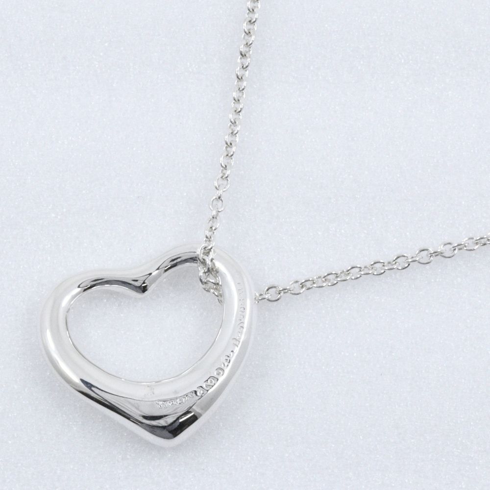 Tiffany & Co Open Heart Elsa Peretti 925 Sterling Silver Necklace — view 3