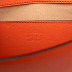 Gucci Hosbid Chain Shoulder Bag Orange Leather — view 5