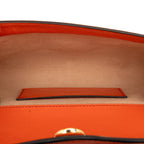 Gucci Hosbid Chain Shoulder Bag Orange Leather — view 4