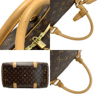 Louis Vuitton Monogram Carry All Boston Bag Padlock Key Name — view 9