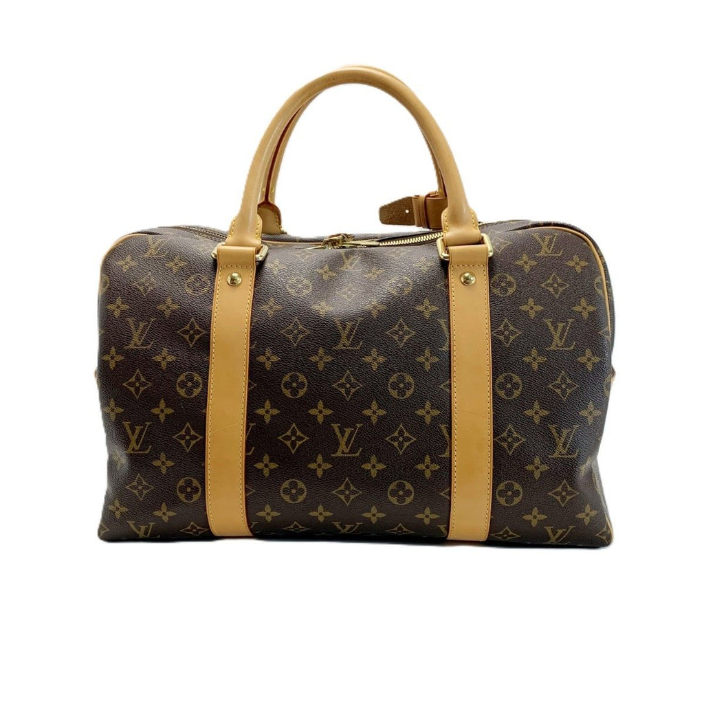 Louis Vuitton Monogram Carry All Boston Bag Padlock Key Name — view 2