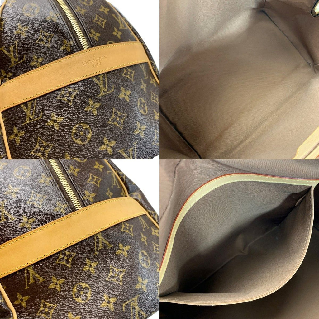 Louis Vuitton Monogram Carry All Boston Bag Padlock Key Name — view 8