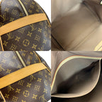 Louis Vuitton Monogram Carry All Boston Bag Padlock Key Name — view 8