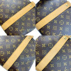 Louis Vuitton Monogram Carry All Boston Bag Padlock Key Name — view 7