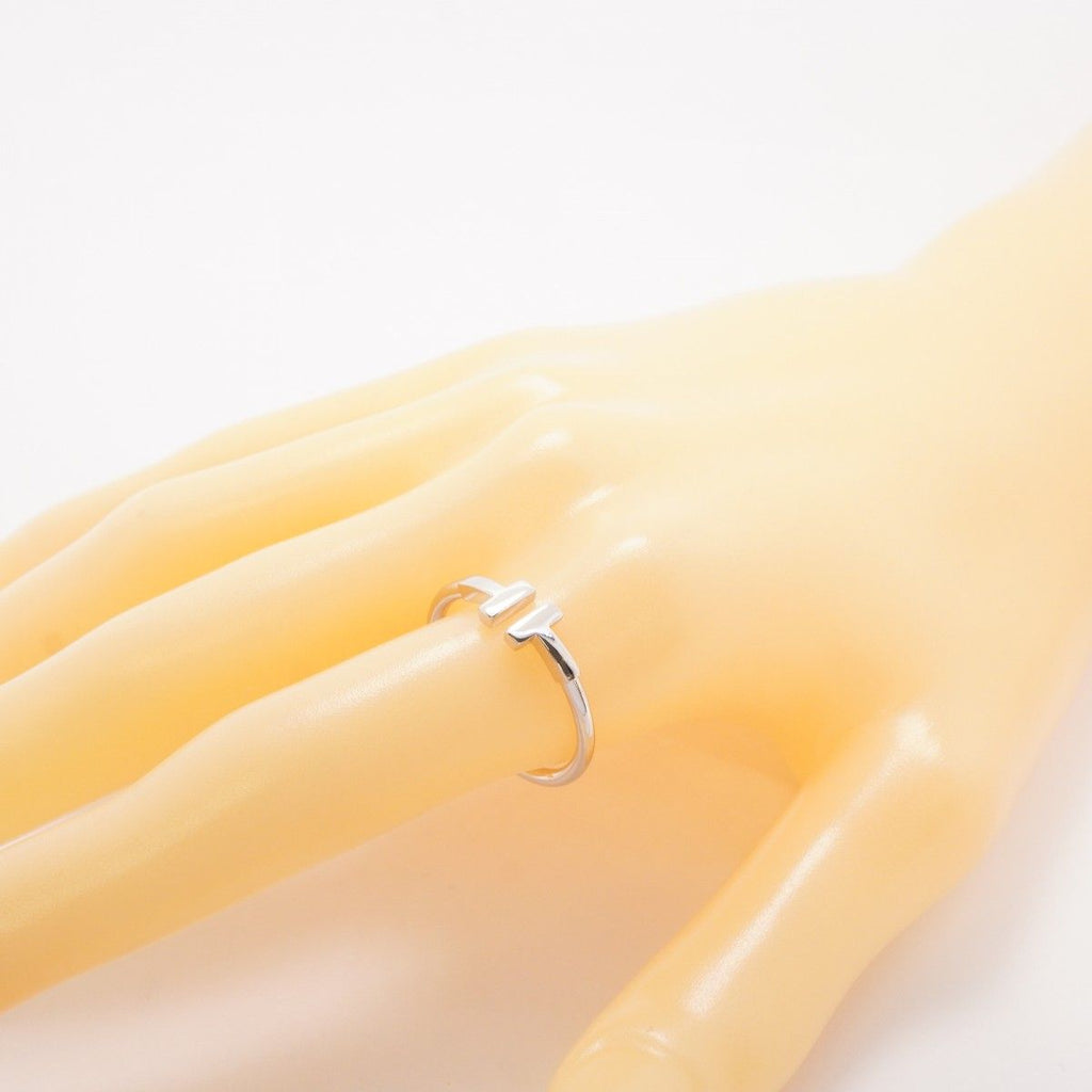 Tiffany & Co Ring T Wire 18k White Gold — view 6