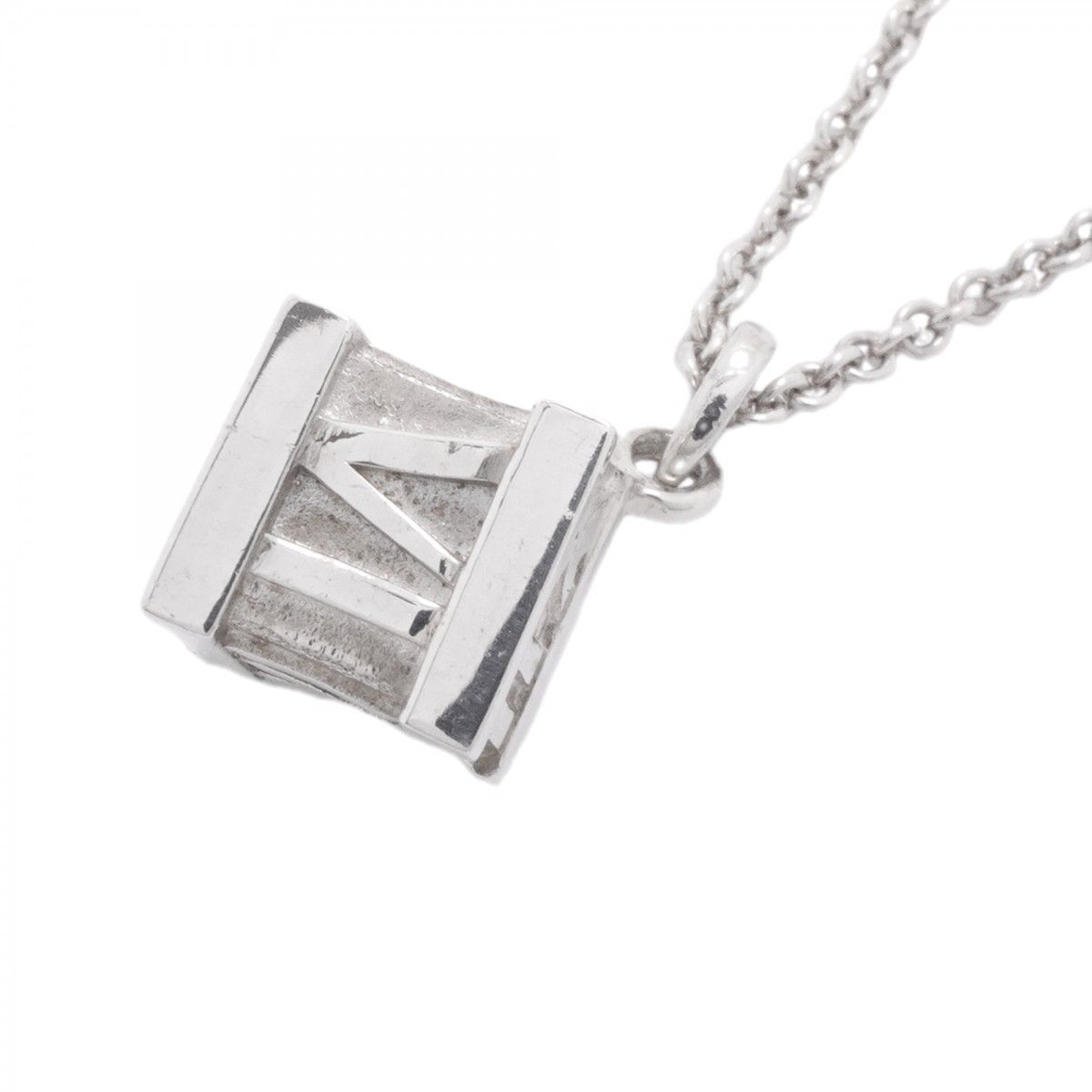 Tiffany & Co Necklace Atlas Cube Silver