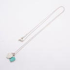 Tiffany & Co Necklace Double Return to Heart 925 Sterling Silver Blue — view 3