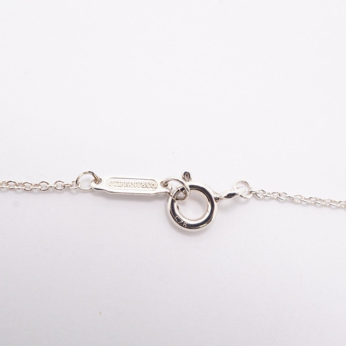 Tiffany & Co Necklace Double Return to Heart 925 Sterling Silver Blue — view 4