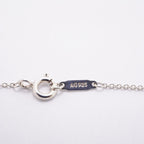 Tiffany & Co Necklace Double Return to Heart 925 Sterling Silver Blue — view 5