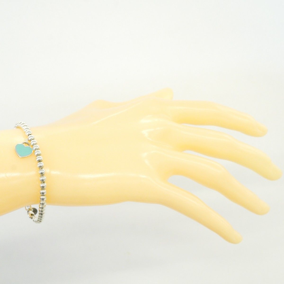 Tiffany & Co Bracelet Return to Heart Ball Chain 925 Sterling Silver Blue — view 8
