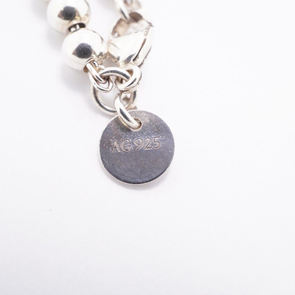 Tiffany & Co Bracelet Return to Heart Ball Chain 925 Sterling Silver Blue — view 6