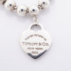 Tiffany & Co Bracelet Return to Heart Ball Chain 925 Sterling Silver Blue — view 7