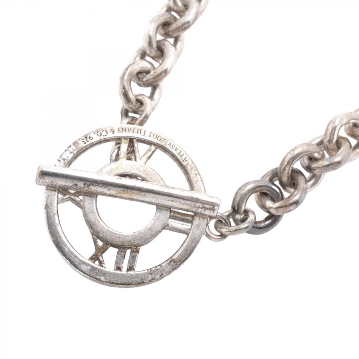 Tiffany & Co Necklace Atlas Toggle 925 Sterling Silver