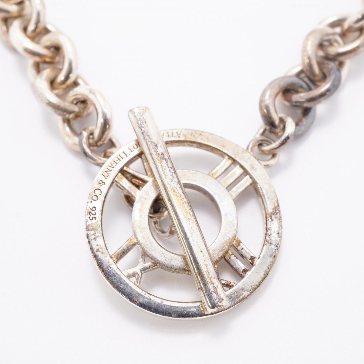 Tiffany & Co Necklace Atlas Toggle 925 Sterling Silver — view 4