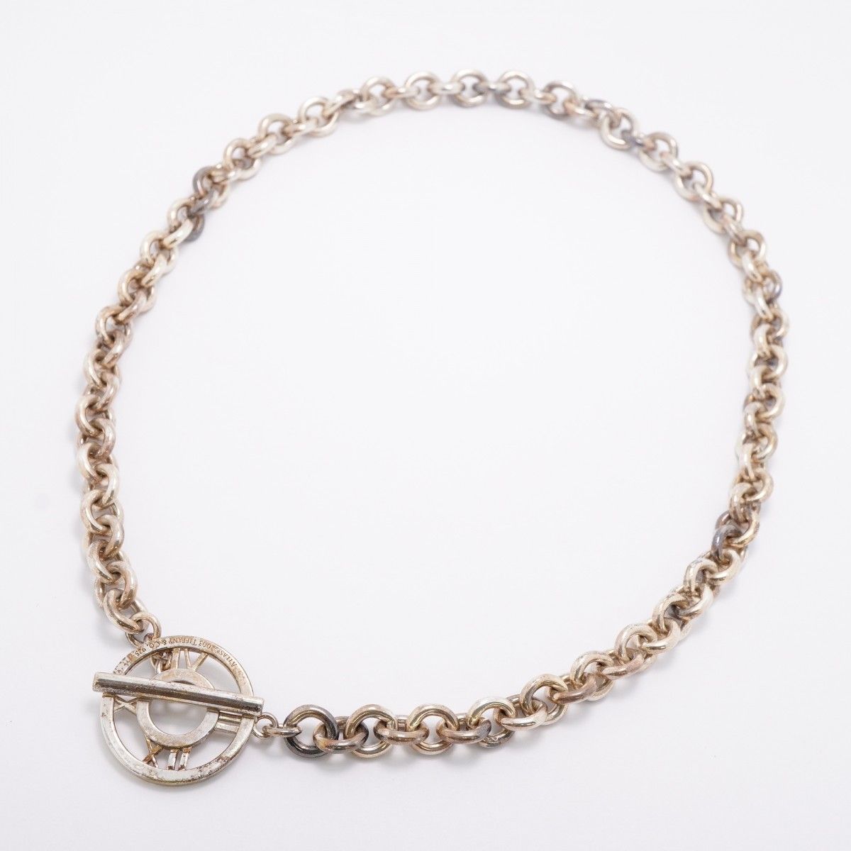 Tiffany & Co Necklace Atlas Toggle 925 Sterling Silver — view 3